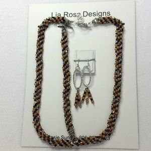 FINAL SALE PRICE Lia Rosa Designs Original Jewelry Set in Bronze +